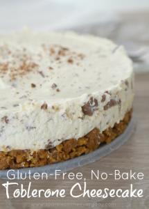 Gluten-Free, No-Bake Toblerone Cheesecake