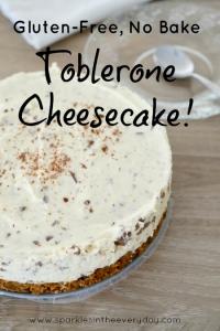 Gluten-Free, No Bake Toblerone Cheesecake recipe