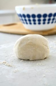The soft dough for Gluten-Free Naan Bread